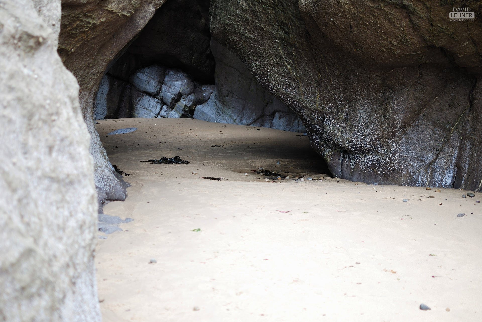 Swansea beach cave
